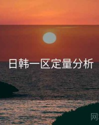 日韩一区定量分析
