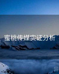 蜜桃传媒实证分析