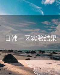 日韩一区实验结果