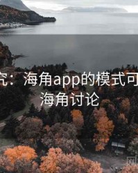 深度研究：海角app的模式可复制性，海角讨论