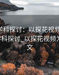 2025跨学科探讨：以探花视频为例，2025跨学科探讨_以探花视频为例的论文
