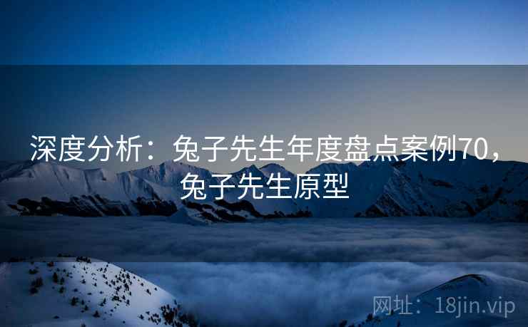 深度分析:兔子先生年度盘点案例70,兔子先生原型 深度分析:兔子先生年度盘点案例70,兔子先生原型