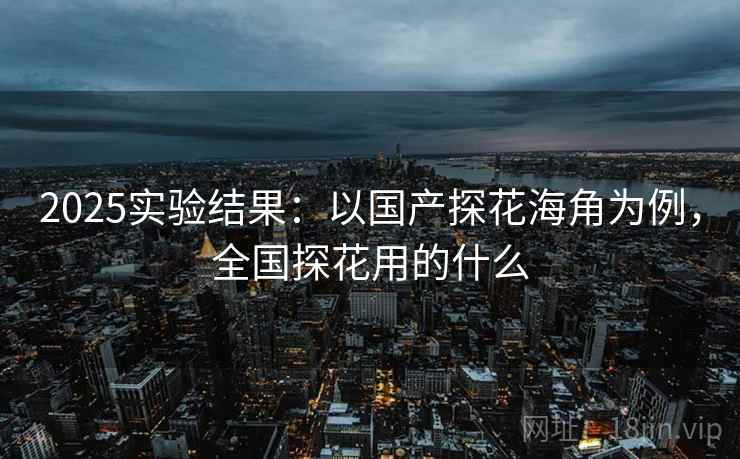 2025实验结果：以国产探花海角为例，全国探花用的什么