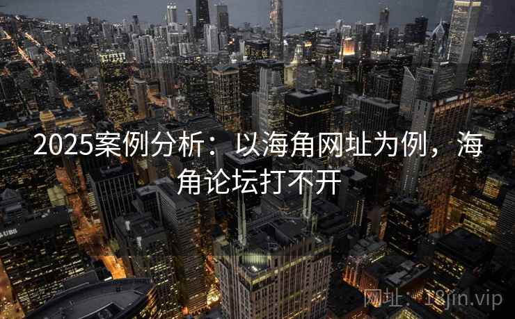 2025案例分析：以海角网址为例，海角论坛打不开