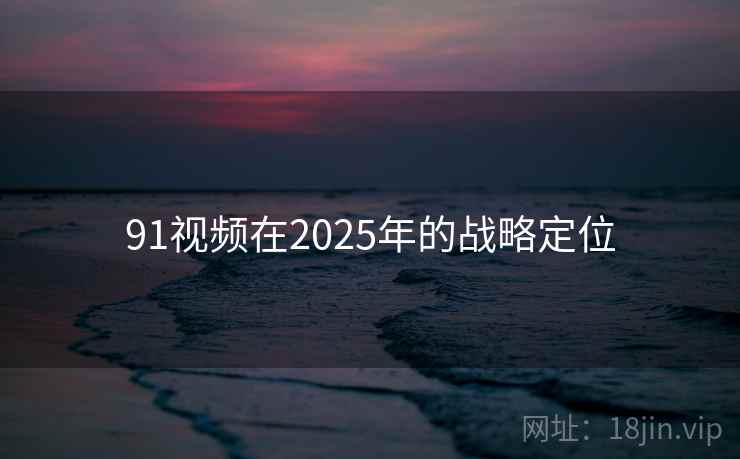 91视频在2025年的战略定位