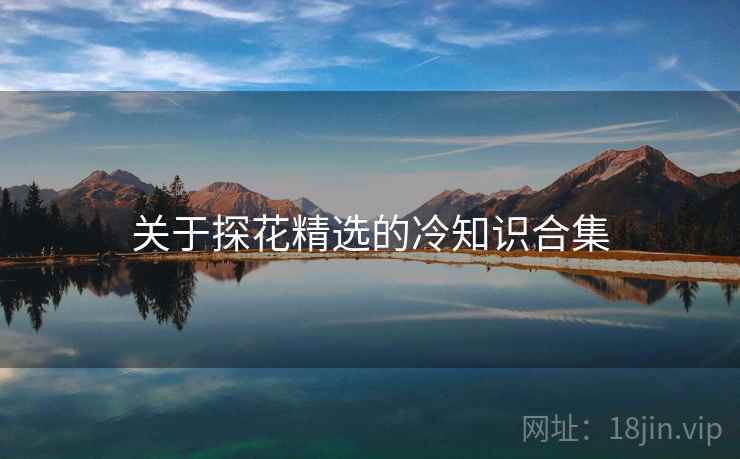 关于探花精选的冷知识合集 关于探花精选的冷知识合集